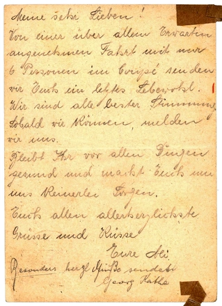 Alice Licht an die Gefolgschaft der Blindenwerkstatt Otto Weidt, 15. November 1943