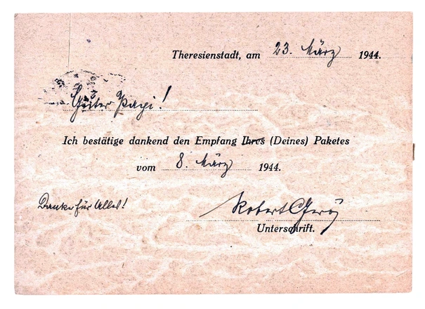 Robert Gerö an Otto Weidt, 23. März 1944